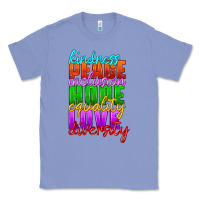 Colony Blue kindness peace inclusion hope equality love diversity Classic Tee - HRA Design Shop