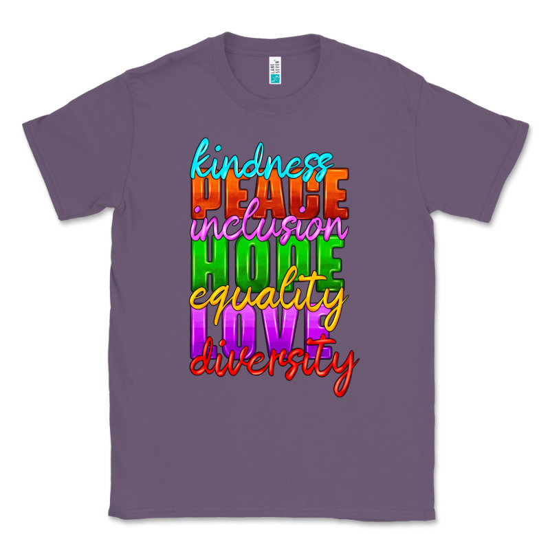 Kindness Peace Inclusion Hope Equality Love Diversity Classic Tee by HRA Design Shop | Teevron