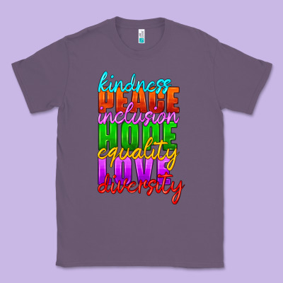 Kindness Peace Inclusion Hope Equality Love Diversity Classic Tee Designed By Hra Design Shop