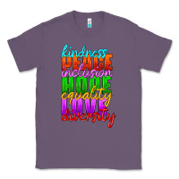 Lavender kindness peace inclusion hope equality love diversity Classic Tee - HRA Design Shop