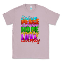 Lilac kindness peace inclusion hope equality love diversity Classic Tee - HRA Design Shop