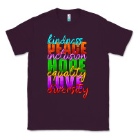 Plum kindness peace inclusion hope equality love diversity Classic Tee - HRA Design Shop