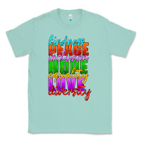 Seafoam kindness peace inclusion hope equality love diversity Classic Tee - HRA Design Shop