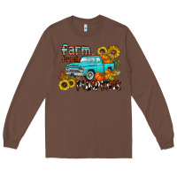 Chestnut farm fresh pumpkin Long Sleeve Tee - CowhideDigitalArt