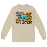 Mushroom farm fresh pumpkin Long Sleeve Tee - CowhideDigitalArt