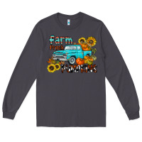 Smoke farm fresh pumpkin Long Sleeve Tee - CowhideDigitalArt
