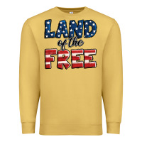 Antique Gold Land of the free America Premium Sweatshirt - Jasminsmagicworld