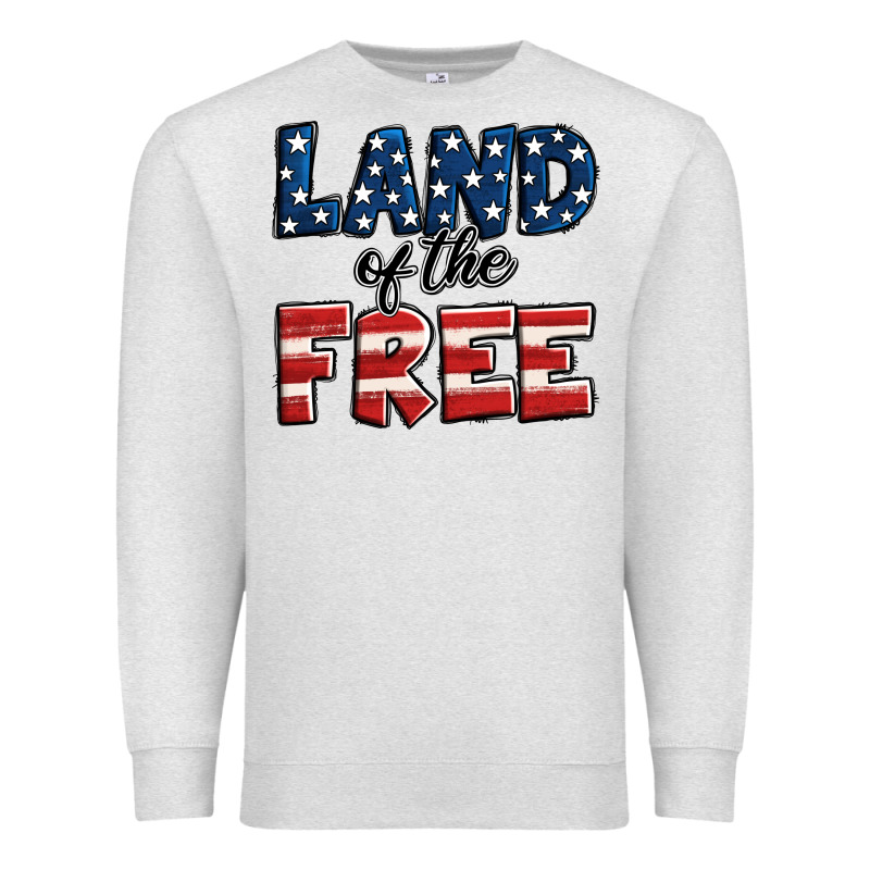 Land Of The Free America Premium Sweatshirt by Jasminsmagicworld | Teevron