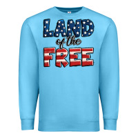 Ocean Blue Land of the free America Premium Sweatshirt - Jasminsmagicworld