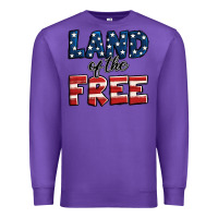 Purple Land of the free America Premium Sweatshirt - Jasminsmagicworld