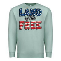 Seafoam Land of the free America Premium Sweatshirt - Jasminsmagicworld