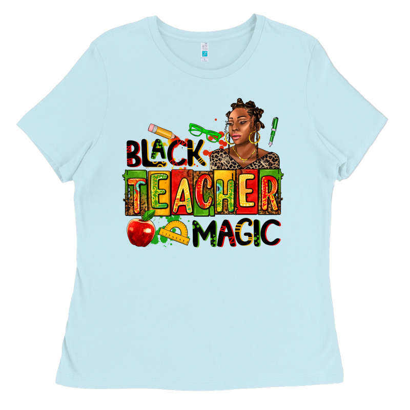 Black Teacher  Magic Ladies Tee by AdoDesignShop | Teevron