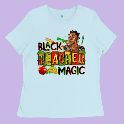 Black Teacher  Magic Ladies Tee Designed By Adodesignshop