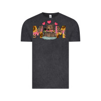 Vintage Black mom bear with sunflowers Vintage Tee - RanaPortraitStore