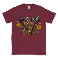 Burgundy Moorica Classic Tee - CowhideDigitalArt