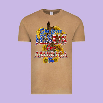 Vintage Tee she loves jesus