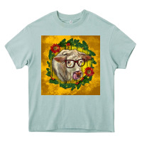 Arona christmas charolais cow face Heavy Core Tee - LillyAllenDesigns