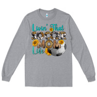 Heather Grey livin' that soccer mom life Long Sleeve Tee - HRA Design Shop