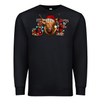 Black joy highland cow Premium Sweatshirt - Jasminsmagicworld