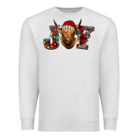 Oatmeal Heather joy highland cow Premium Sweatshirt - Jasminsmagicworld