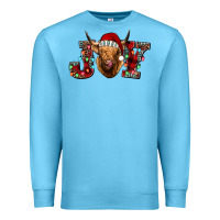 Ocean Blue joy highland cow Premium Sweatshirt - Jasminsmagicworld