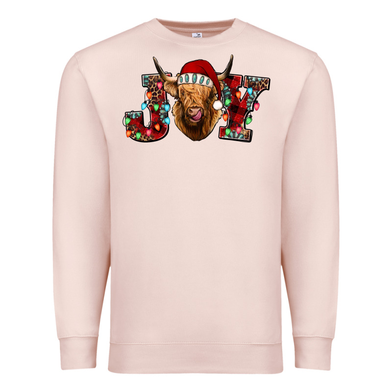 Joy Highland Cow Premium Sweatshirt by Jasminsmagicworld | Teevron