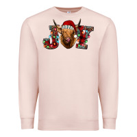 Pale Pink joy highland cow Premium Sweatshirt - Jasminsmagicworld