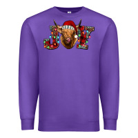 Purple joy highland cow Premium Sweatshirt - Jasminsmagicworld