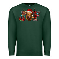 Sports Green joy highland cow Premium Sweatshirt - Jasminsmagicworld