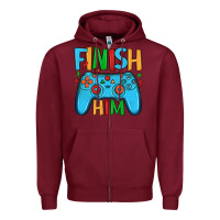 Burgundy finish him Zipper Hoodie - JahusDesignShop