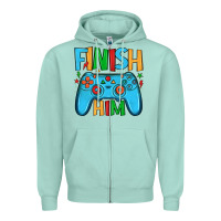 Seafoam finish him Zipper Hoodie - JahusDesignShop