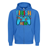 True Royal finish him Zipper Hoodie - JahusDesignShop