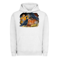 Pigment Lunar Rock Fall Background With Crow Urban Hoodie - LillyAllenDesigns