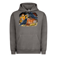 Pigment Tornado Fall Background With Crow Urban Hoodie - LillyAllenDesigns