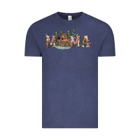 Vintage Denim mama with bear and daisy Vintage Tee - RanaPortraitStore