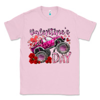 Bubblegum Pink valentines day monster truck Classic Tee - RacoonDesign