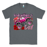 Charcoal Heather valentines day monster truck Classic Tee - RacoonDesign