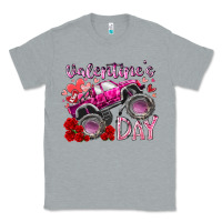 Heather Grey valentines day monster truck Classic Tee - RacoonDesign