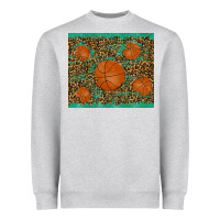 Heather Grey basketball Heavyweight Sweatshirt - RanaPortraitStore