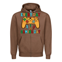 Chestnut every day is gaming day Zipper Hoodie - JahusDesignShop