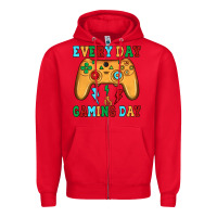 Red every day is gaming day Zipper Hoodie - JahusDesignShop