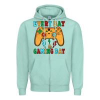 Seafoam every day is gaming day Zipper Hoodie - JahusDesignShop