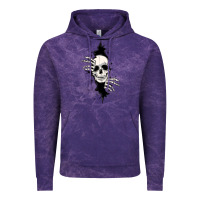 Cloud Purple skull in the wall file Vintage Hoodie - MaliasSmallBusiness