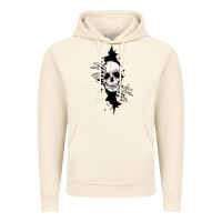 Vintage Artic skull in the wall file Vintage Hoodie - MaliasSmallBusiness