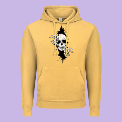 Vintage Hoodie skull in the wall file