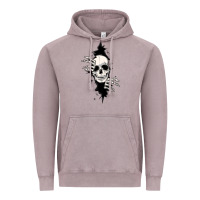 Vintage Zinc skull in the wall file Vintage Hoodie - MaliasSmallBusiness