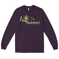 Plum autism awareness Long Sleeve Tee - SublimationCraftShop