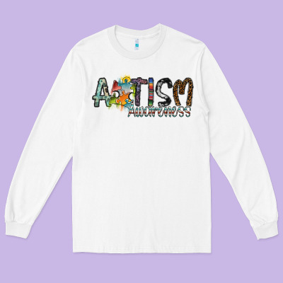 Autism Awareness Long Sleeve Tee Designed By Sublimationcraftshop