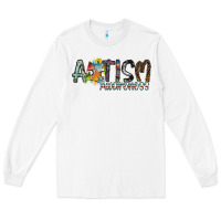 White autism awareness Long Sleeve Tee - SublimationCraftShop
