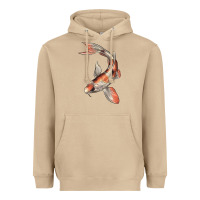 Mushroom Koi Fish Heavyweight Hoodie - LillyAllenDesigns